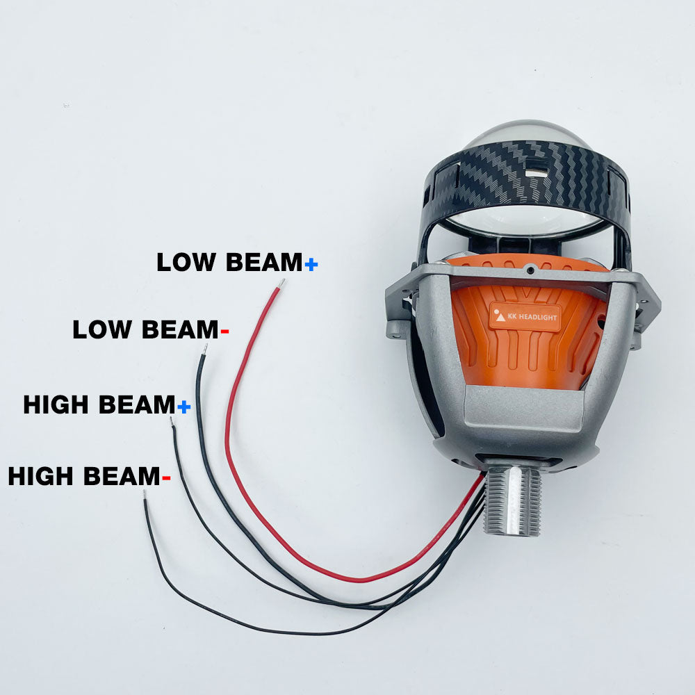 KKledheadlight K8 AFS(AFS,Adaptive Front-Lighting System) Biled Projector Lens 3inch 60W 5500K Adaptive Front Lighting AFS Car Headlight Projector Lens 6+3 Chips Reflector Cups 2 PCS