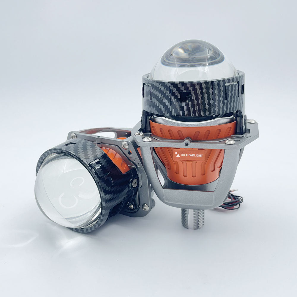KKledheadlight K8 AFS(AFS,Adaptive Front-Lighting System) Biled Projector Lens 3inch 60W 5500K Adaptive Front Lighting AFS Car Headlight Projector Lens 6+3 Chips Reflector Cups 2 PCS
