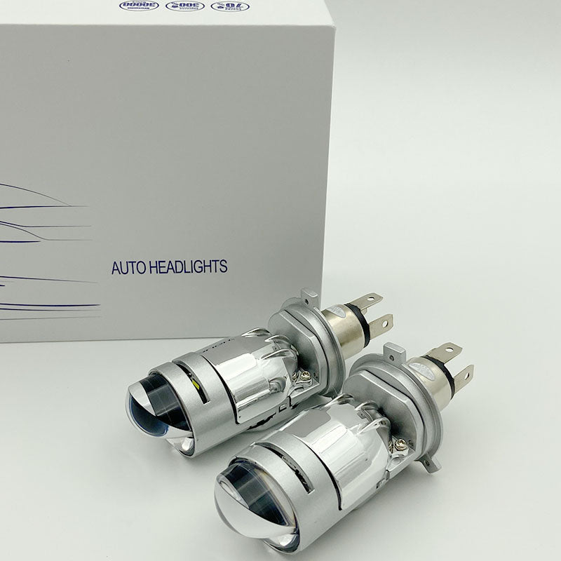 KKledheadlight K5 H4 Mini projector 2 PCS AUTOMOTIVE HEADLIGHT LED BULBS H4 6000K 55W