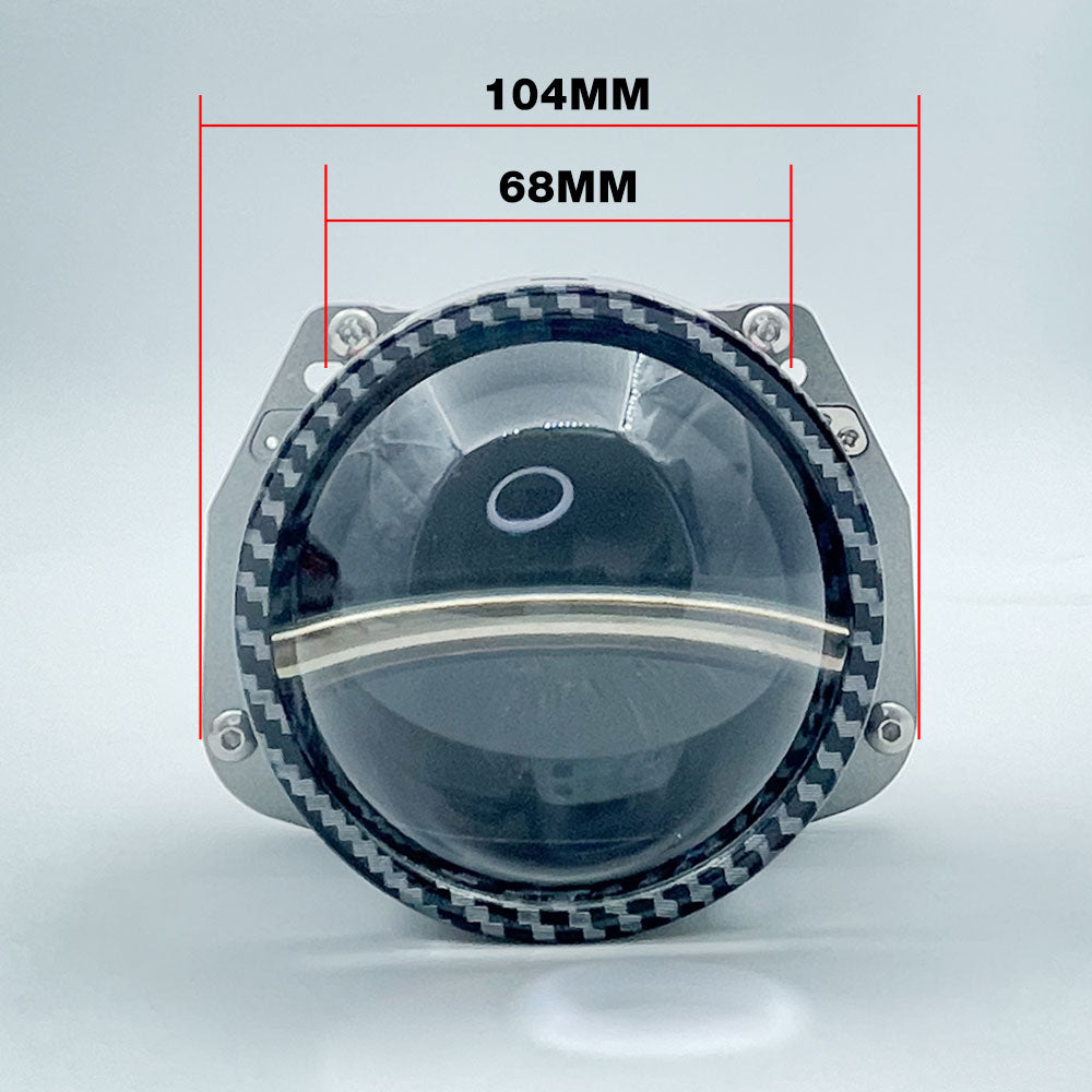 KKledheadlight K8 AFS(AFS,Adaptive Front-Lighting System) Biled Projector Lens 3inch 60W 5500K Adaptive Front Lighting AFS Car Headlight Projector Lens 6+3 Chips Reflector Cups 2 PCS