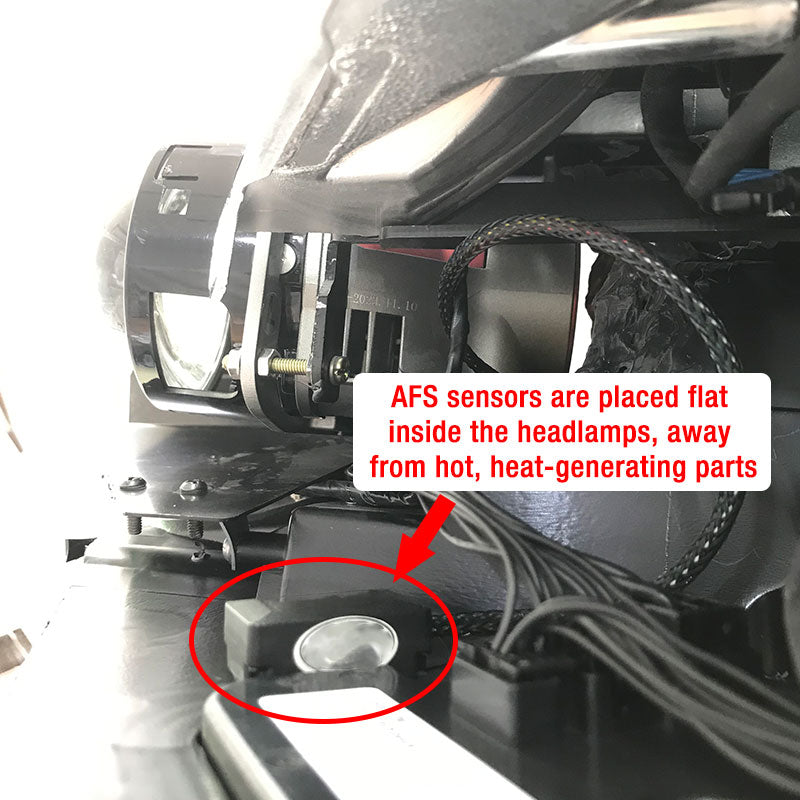 KKledheadlight K1 2 PCS 3inch 58W AFS(AFS,Adaptive Front-Lighting System) Biled Projector Lens 5500K Adaptive Front Lighting AFS Car Headlight Projector Lens 6+3 Chips Reflector Cups
