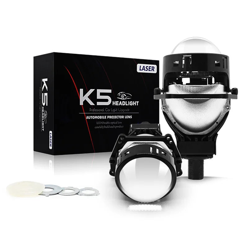 KKledheadlight K5 70W high power lens led headlights bi led projector lens 3.0 inch light for car h4 h11 led headlights h7 led headlight bulbs